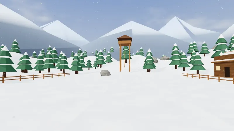 Alpine Outpost map in Aim Trainer