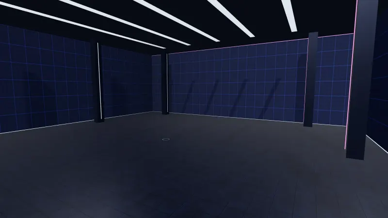 Neon Arena map in Aim Trainer