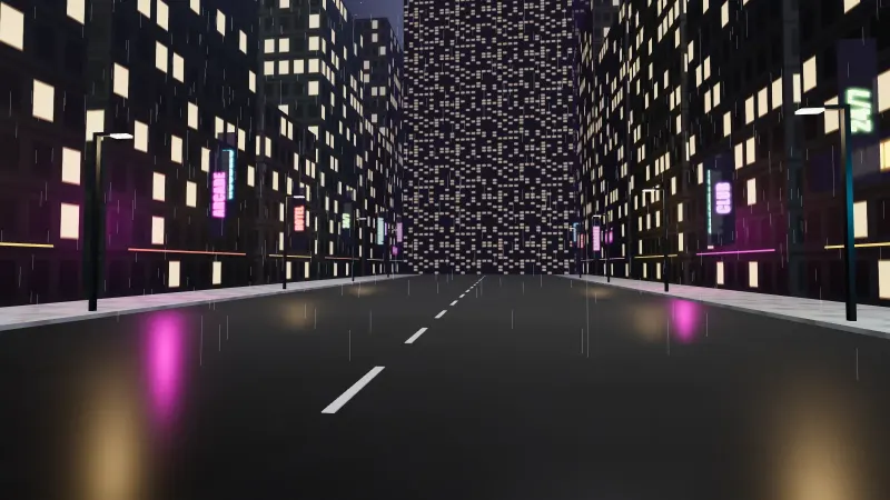 Neon District map in Aim Trainer