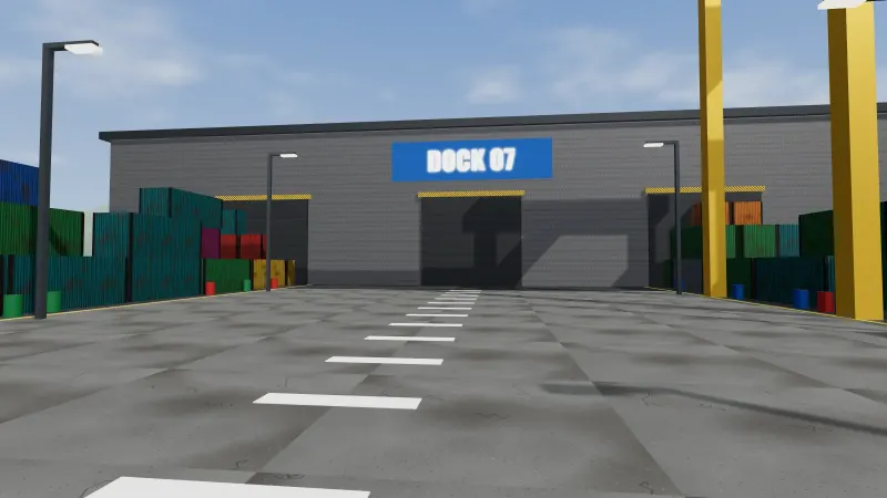 Harbor Yard map in Aim Trainer